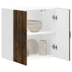 vidaXL Armoire murale de cuisine Lucca chêne fumé bois ingénierie