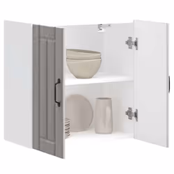 vidaXL Armoire murale de cuisine Lucca sonoma gris bois ingénierie meuble mural de cuisine armoire pour mur de cuisine 853823