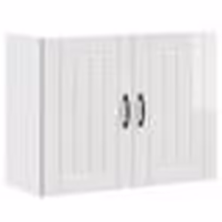 vidaXL Armoire murale de cuisine Lucca blanc brillant bois ingénierie 853829