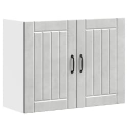 vidaXL Armoire murale de cuisine Lucca gris béton bois ingénierie