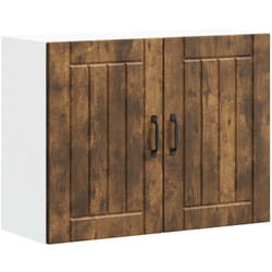 Armoire murale de cuisine Lucca chêne fumé bois ingénierie Vidaxl