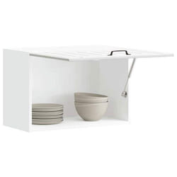 vidaXL Armoire murale de cuisine Lucca blanc bois dingénierie meuble mural de cuisine armoire pour mur de cuisine 853837