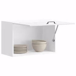 vidaXL Armoire murale de cuisine Lucca blanc brillant bois ingénierie meuble mural de cuisine armoire pour mur de cuisine 853 ...