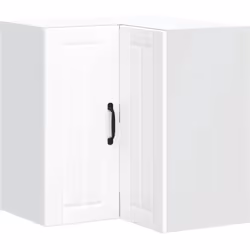 Ce meuble mural d'angle de cuisine est conçu pour optimiser l'espace de votre cuisine et décorer votre maison ! Matériau stab ...
