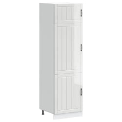 VidaXL Armoire de Cuisine Lucca Blanc Brillant