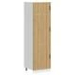 vidaXL Armoire de cuisine Lucca chêne artisanal bois dingénierie armoire de cuisine haute armoire de cuisine 853876