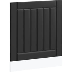 Vidaxl - Panneau de lave-vaisselle Lucca noir bois d'ingénierie