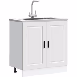 Ce meuble sous évier optimise l'espace de votre cuisine et offre un grand espace de rangement pour vos effets personnels ! Ma ...