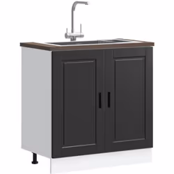 Ce meuble sous évier optimise l'espace de votre cuisine et offre un grand espace de rangement pour vos effets personnels ! Ma ...