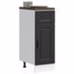 vidaXL Armoire de cuisine Porto noir bois dingénierie 853938