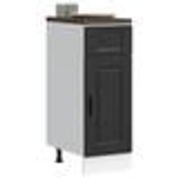 vidaXL Armoire de cuisine Porto noir bois dingénierie 853938
