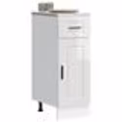 vidaXL Armoire de cuisine Porto blanc brillant bois ingénierie 853939