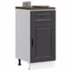 vidaXL Armoire de cuisine Porto noir bois dingénierie 853948