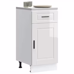 vidaXL Armoire de cuisine Porto blanc brillant bois ingénierie 853949