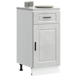 Armoire de cuisine Porto gris béton bois d'ingénierie Vidaxl