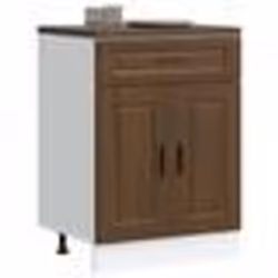 vidaXL Armoire de cuisine Porto chêne marron bois dingénierie 853974
