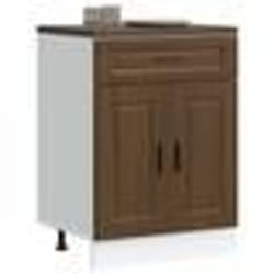 vidaXL Armoire de cuisine Porto chêne marron bois dingénierie 853974