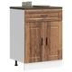 vidaXL Armoire de cuisine Porto vieux bois bois dingénierie 853975