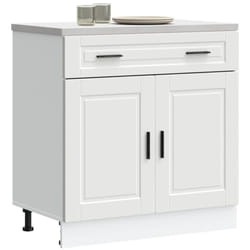 Armoire de cuisine Porto blanc bois d'ingénierie - Vidaxl