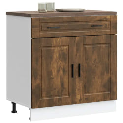 vidaXL Armoire Cuisine - Porto - 80x46x81.5 - Chêne Fumé