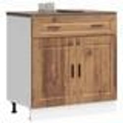 vidaXL Armoire de cuisine Porto vieux bois bois dingénierie 853985