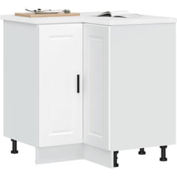 Armoire d'angle de cuisine Porto blanc bois d'ingénierie - Vidaxl