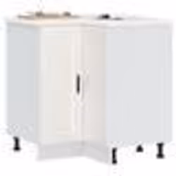 vidaXL Armoire dangle de cuisine Porto blanc brillant bois ingénierie 853989