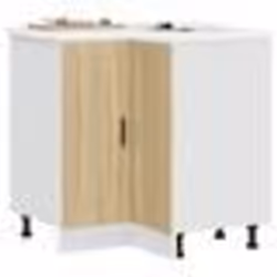 vidaXL Armoire dangle de cuisine Porto chêne sonoma bois dingénierie armoire dangle meuble dévier dangle meuble 853990