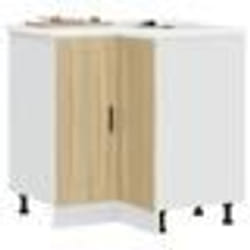 vidaXL Armoire dangle de cuisine Porto chêne sonoma bois dingénierie armoire dangle meuble dévier dangle meuble 853990