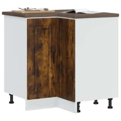vidaXL Armoire d'angle cuisine Porto chêne fumé