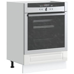 vidaXL Armoire à four Porto blanc brillant bois d'ingénierie