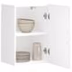 vidaXL Armoire murale de cuisine Porto blanc brillant bois ingénierie 854029