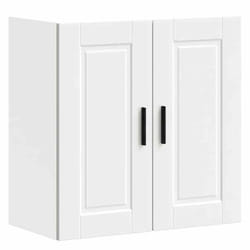 vidaXL Armoire murale de cuisine Porto blanc bois dingénierie 854057