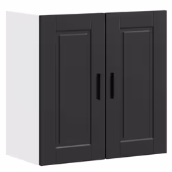 vidaXL Armoire murale de cuisine Porto noir bois dingénierie 854058