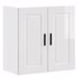 vidaXL Armoire murale de cuisine Porto blanc brillant bois ingénierie 854059