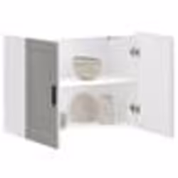 vidaXL Armoire murale de cuisine Porto gris béton bois dingénierie meuble mural de cuisine armoire pour mur de cuisine 854071