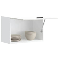 VidaXL Armoire Murale de Cuisine Porto - Blanc Brillant