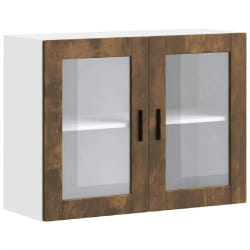 vidaXL Porto Armoire murale de cuisine - Chêne fumé