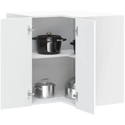 Vidaxl - Armoire d'angle murale de cuisine Porto blanc bois d'ingénierie