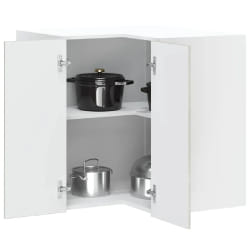 vidaXL Armoire d'angle cuisine Porto gris béton