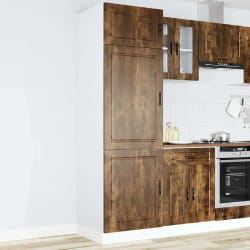 VidaXL Armoire Cuisine Porto Chêne Fumé