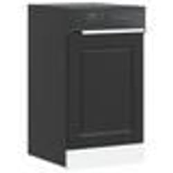 vidaXL Panneau de lave-vaisselle Porto noir 45x15x67 cm 854128
