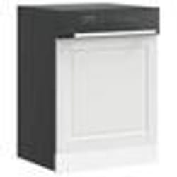 vidaXL Panneau de lave-vaisselle Porto blanc 60x15x67 cm 854137