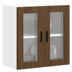 vidaXL Armoire Murale de Cuisine Porto - Chêne Marron