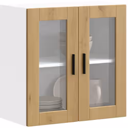 Cette armoire murale de cuisine est destinée à optimiser l'espace de votre cuisine et à décorer votre maison ! Matériau stabl ...