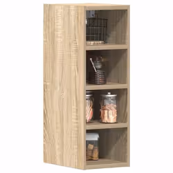 vidaXL Armoire suspendue chêne sonoma 20x295x60 cm bois dingénierie armoire de cuisine placard armoire flottante 854159