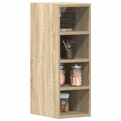 vidaXL Armoire suspendue chêne sonoma 20x295x60 cm bois dingénierie armoire de cuisine placard armoire flottante 854159