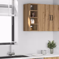 vidaXL Armoire suspendue chêne artisanal 20x295x60 cm bois ingénierie armoire de cuisine placard armoire flottante 854165