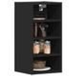 vidaXL Armoire suspendue noir 30x295x60 cm bois dingénierie armoire de cuisine placard armoire flottante armoire de 854167