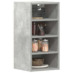 vidaXL Armoire suspendue - Gris béton